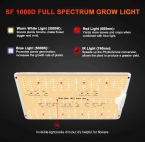 2025 New Version | Spider Farmer® SF1000D 100W Full Spectrum LED